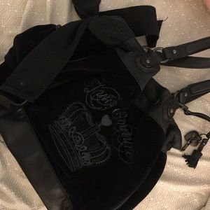 Juicy Couture Black Velour Bag